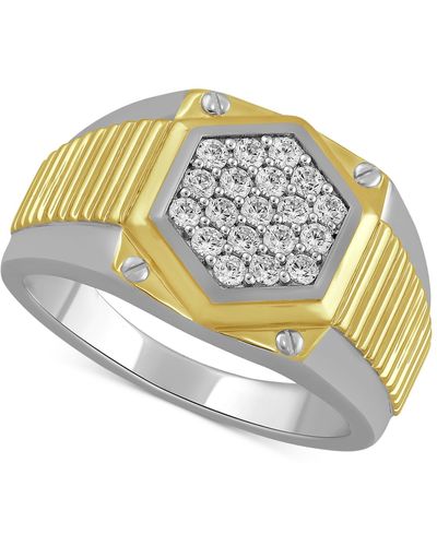 Macy's Diamond Cluster Statement Ring (1/2 Ct. T.w. - Gray