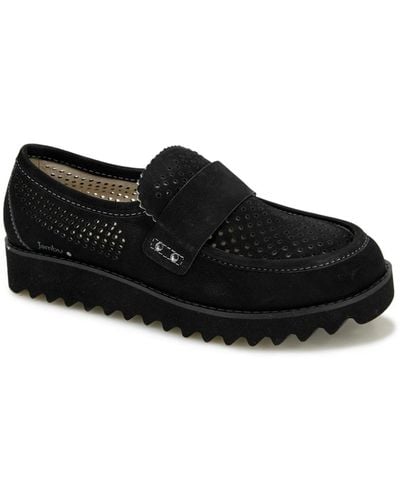 Jambu Jessie Slip-on Moccasin Flat Sandals - Black