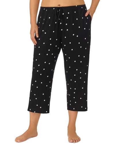 Ellen Tracy Plus Size Yours To Love Capri Pajama Pants - Black