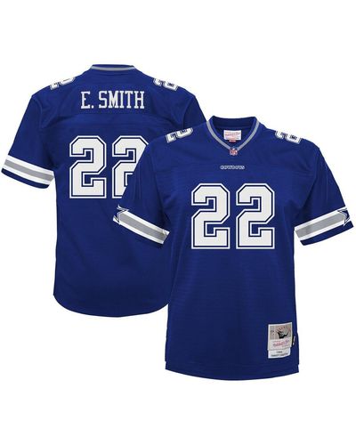 Mitchell & Ness Emmitt Smith Dallas Cowboys Big And Tall 1996 Legacy Retired Player Jersey - Blue