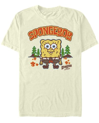 Fifth Sun Kid Spongebob Short Sleeve Crew T-shirt - Natural