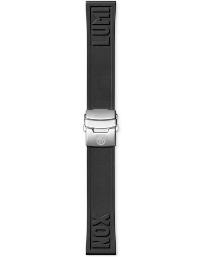 Luminox Interchangeable Black Rubber Watch Strap - Multicolor