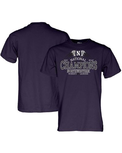 Blue 84 Northwestern Wildcats 2023 Ncaa Lacrosse National Champions T-shirt - Blue