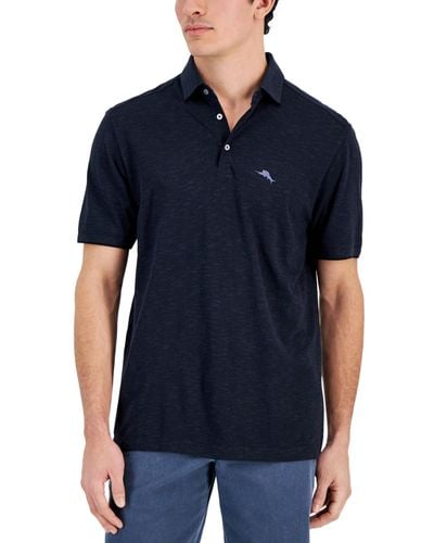 Tommy Bahama Portola Point Space-dyed Stripe Polo Shirt - Blue
