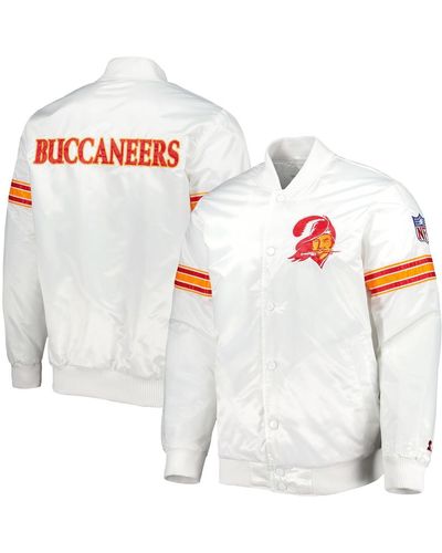 Starter Tampa Bay Buccaneers The Power Forward Full-snap Jacket - White