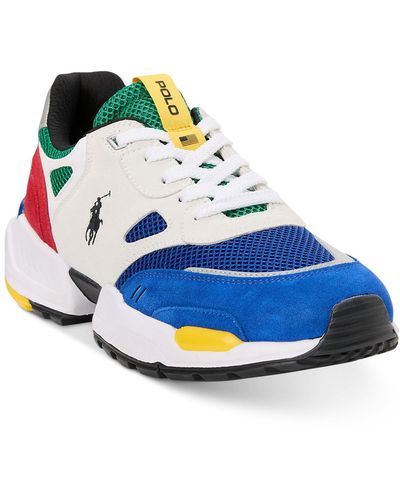 Polo Ralph Lauren jogger Color-blocked Sneakers - Blue