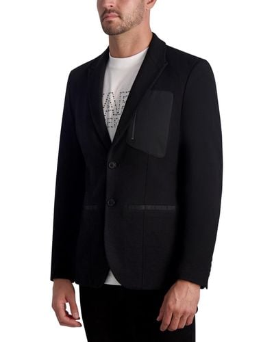 Karl Lagerfeld White Label Four-pocket Sport Coat - Black