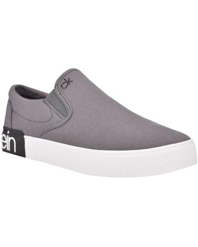 Calvin Klein Ryor Casual Slip-on Sneakers - Gray
