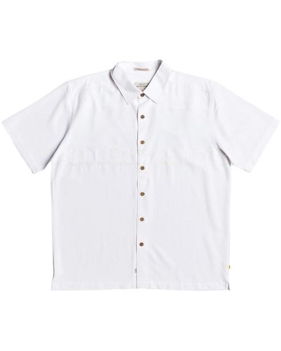 Quiksilver Tahiti Palms Short Sleeve Shirt - White