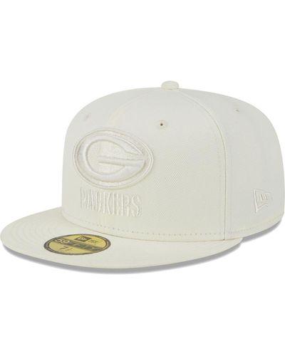 KTZ Green Bay Packers Color Pack 59fifty Fitted Hat - White