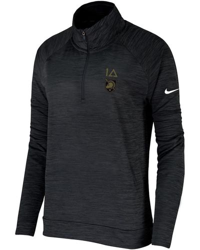 Nike Army Knights 1st Armored Division Old Ironsides Operation Torch Quarter-zip Pullover Top - Blue