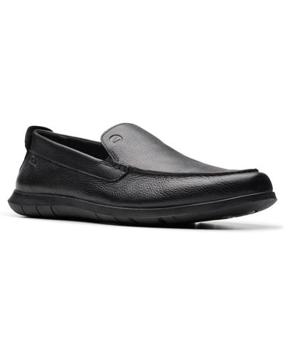 Clarks Collection Flexway Step Slip On Shoes - Black