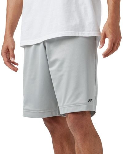 Reebok Mesh Logo Basketball Shorts - White