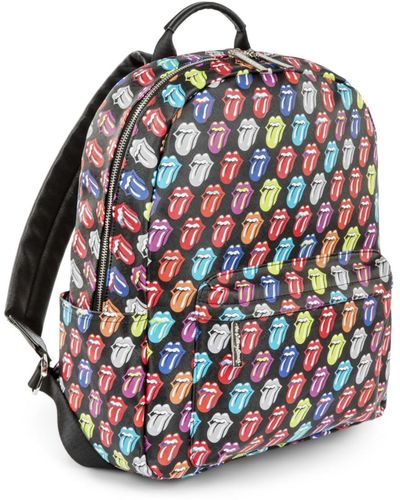The Rolling Stones The Cult Collection Soft Saffiano Backpack - Multicolor