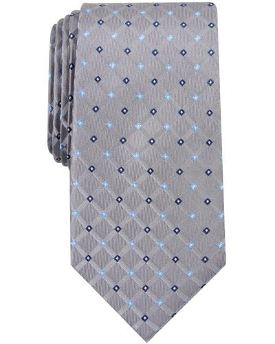 Club Room Linked Neat Tie - Gray