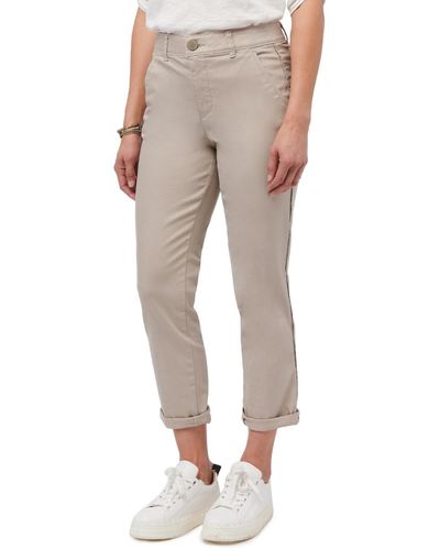 Democracy Ab Solution High Rise Roll Cuff Trouser - Natural