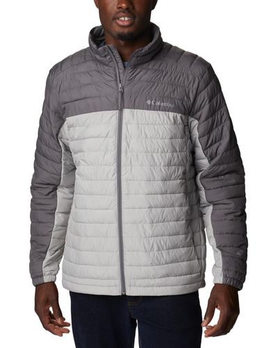 Columbia Silver Falls Quilted Packable Full-zip Puffer Jacket - Gray