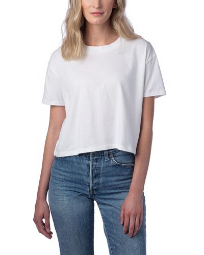 Alternative Apparel Go-to Headliner Cropped T-shirt - White