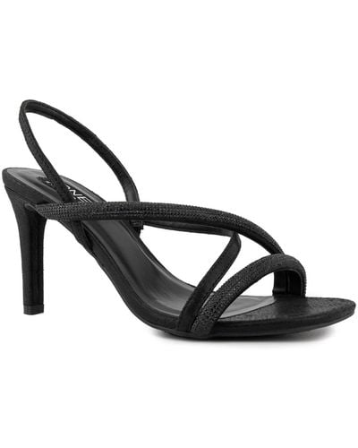 Jones New York Tarona Dress Heel Sandals - Black