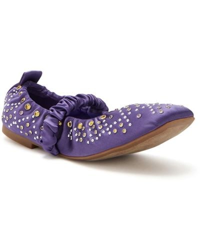 Katy Perry The Jammy Scrunch Square Toe Flats - Purple