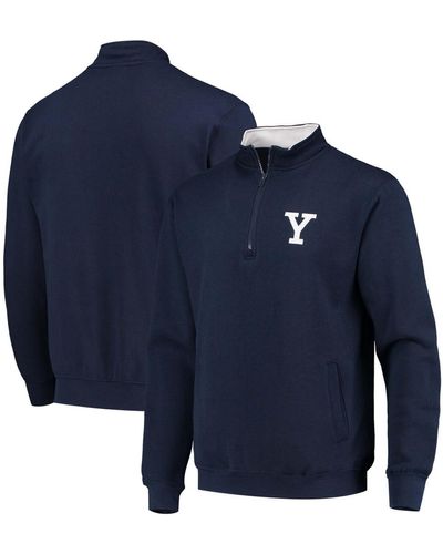 Colosseum Athletics Yale Bulldogs Tortugas Logo Quarter-zip Jacket - Blue