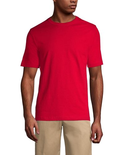Lands' End School Uniform Short Sleeve Essential T-shirt - Red