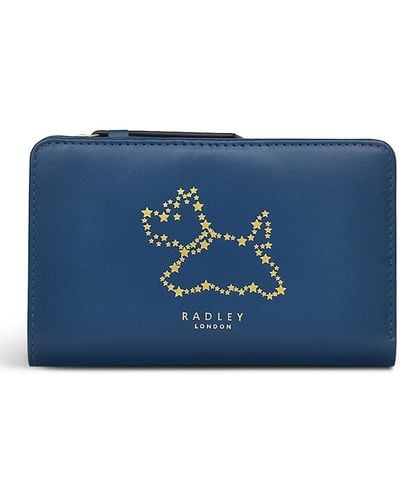 Radley Stardust Medium Leather Bifold Wallet - Blue