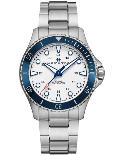 Hamilton Swiss Automatic Khaki Navy Scuba Stainless Steel Bracelet Watch 43mm - Gray