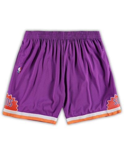 Mitchell & Ness Phoenix Suns Big And Tall Hardwood Classics Team Swingman Shorts - Purple