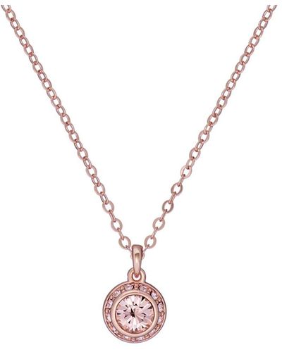 Ted Baker Soltell: Solitaire Sparkle Crystal Pendant Necklace - White