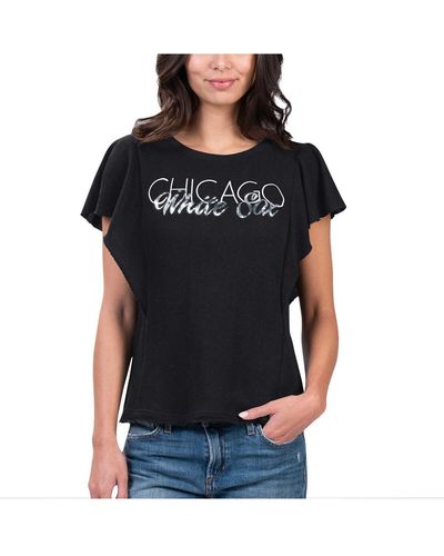 G-III 4Her by Carl Banks Chicago White Sox Crowd Wave T-shirt - Black