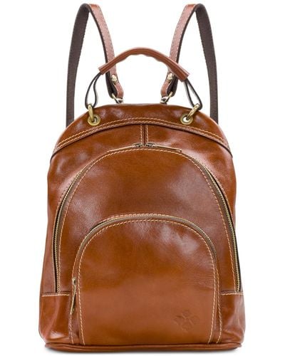 Patricia Nash Heritage Leather Alencon Backpack - Brown