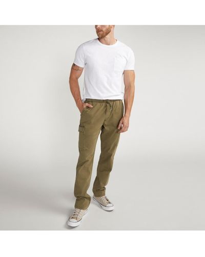 Silver Jeans Co. Essential Twill Pull-on Cargo Pants - White