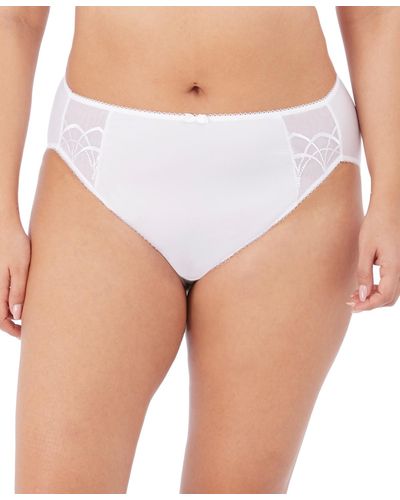 Elomi Plus Size Cate Brief Underwear El4035 - White