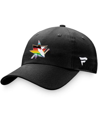 Fanatics San Jose Sharks Team Logo Pride Adjustable Hat - Black