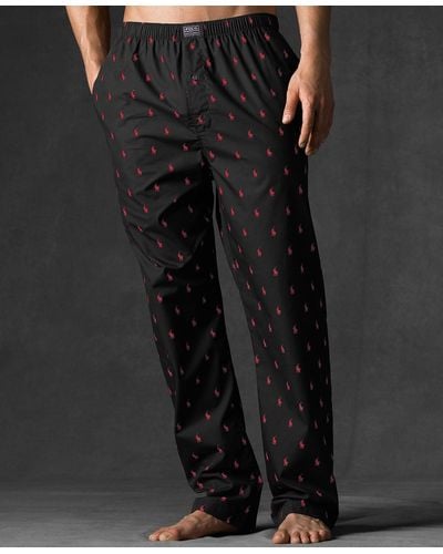 Polo Ralph Lauren Polo Player Pajama Pants - Black