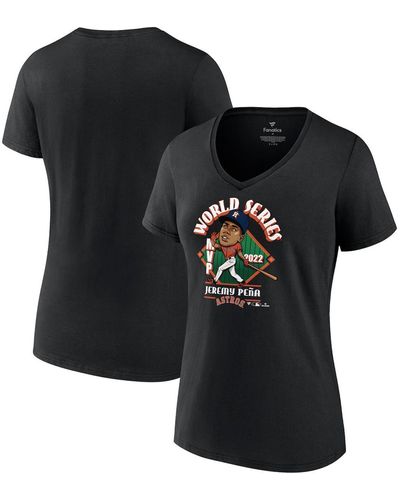 Fanatics Jeremy Pena Houston Astros 2022 World Series Champions Mvp Plus Size Name And Number T-shirt - Black
