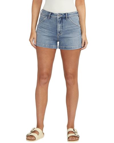 Silver Jeans Co. Sure Thing Carpenter Shorts - Blue
