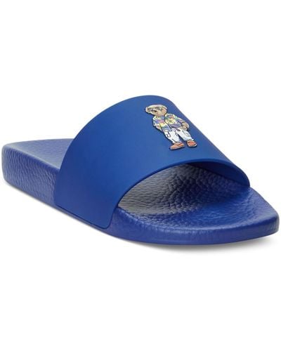 Polo Ralph Lauren Polo Bear Slide Sandals - Blue