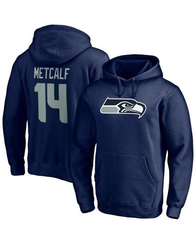 Men's Fanatics Branded Black/Gray Seattle Seahawks Blackout Tonal Pullover Hoodie