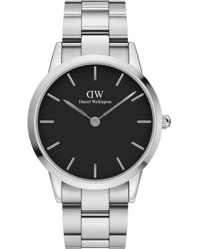 Daniel Wellington Iconic Link -tone Stainless Steel Watch 40mm - Gray