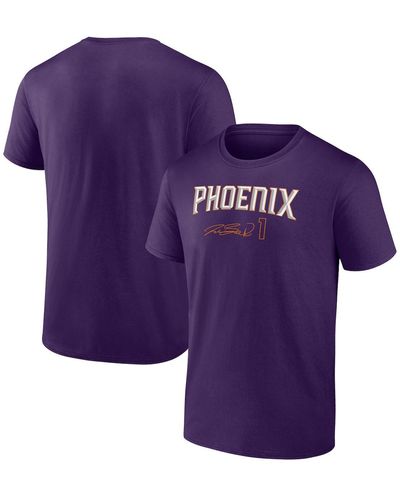 Fanatics Devin Booker Phoenix Suns Name And Number T-shirt - Purple