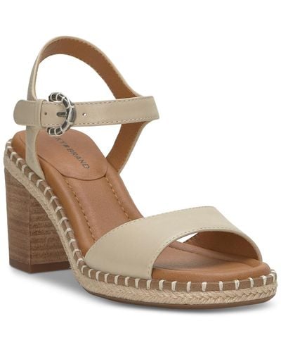 Lucky Brand Jennyl Block-heel Espadrille Sandals - Metallic