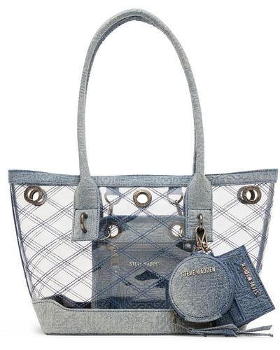 Steve Madden Cameron Clear Tote - Gray