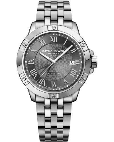 Raymond Weil Swiss Tango Stainless Steel Bracelet Watch 41mm 8160-st-00608 - Gray