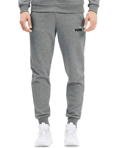 PUMA Embroidered Logo Fleece jogger Sweatpants - Gray