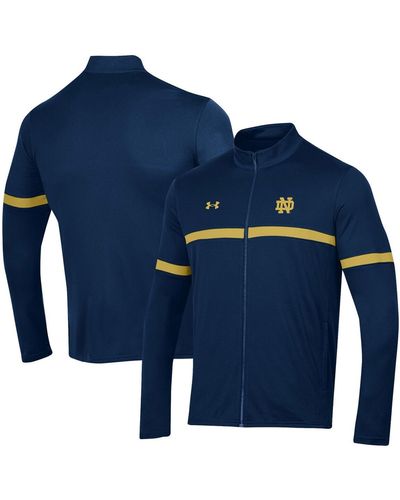 Under Armour Notre Dame Fighting Irish 2023 Assist Warm Up Full-zip Jacket - Blue