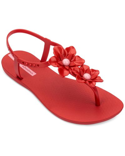 Ipanema Class Duo Flower Fem Sandals - Red
