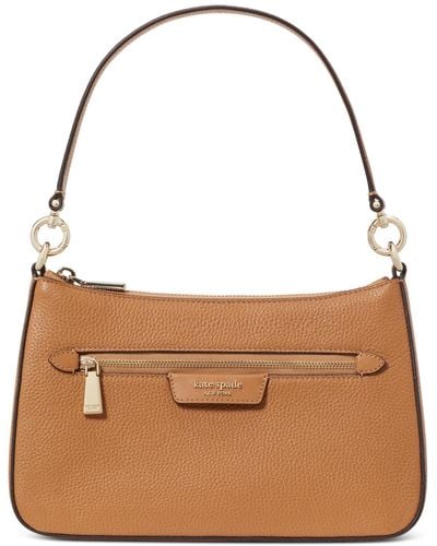 Kate Spade Hudson Pebbled Leather Small Convertible Crossbody - Brown