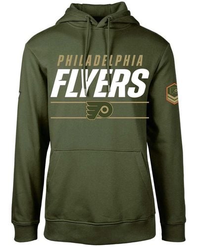 Levelwear Philadelphia Flyers Podium Fleece Pullover Hoodie - Green